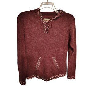 The Alpaca Connection Small Hooded Sweater, Light Purple Kangaroo Pocket